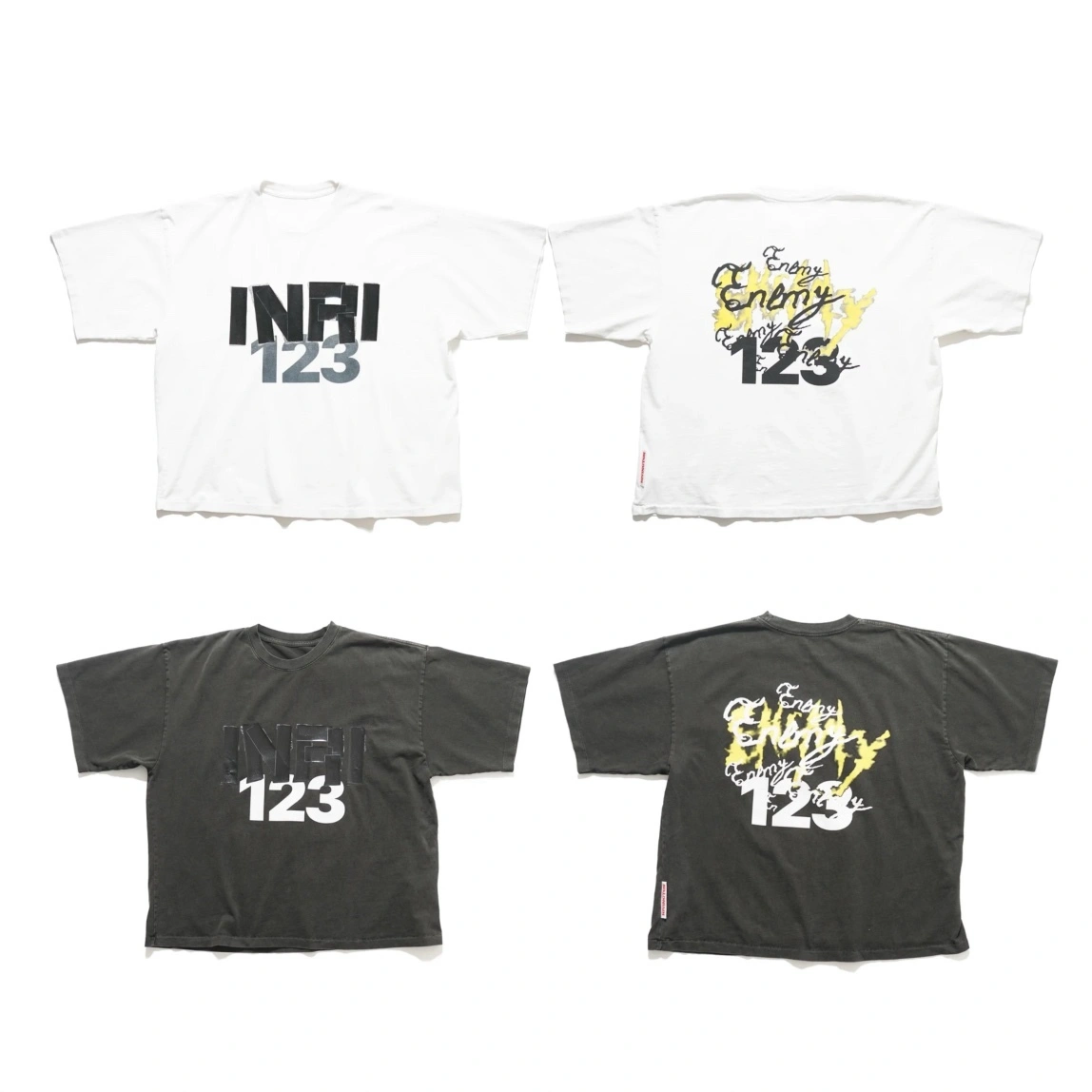 Gemini- R-23 THE ENEMY. AW24’INRI CVA SS Cotton oversize 2colour item:E-F237C1706-2